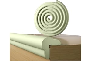 FOZOBAIY Ecken- & Kantenschutz | Komplettset: 4X Eckenschutz + 2m Tischkantenschutz aus Schaumstoff | Selbstklebend, Transparent, Kindersicher – Ideal für Familien mit Baby oder Kleinkind(Matcha Grün)