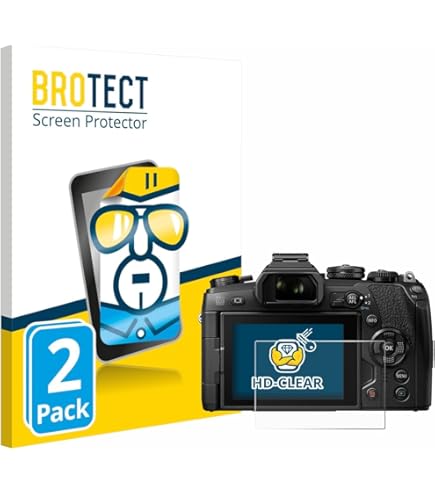 upscreen Protective Film Screen Protector Compatible with Olympus OM-1 2022 - Protective Glass 9H Hardness, Anti-Scratch, Anti-Fingerprint