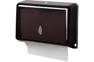 ‎NICEME NICEME Papierhandtuchspender,Papierhandtücher Spender ohne Bohren,Wandmontierter Tissue Boxspender FüR Multifold PapierhandtüCher Klopapier Aufbewahrung AbschließBar Bis 200 Blatt -Schwarz