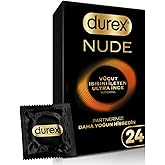 Durex Nude 24-Piece Ultra Thin Condom Conducting Body Heat