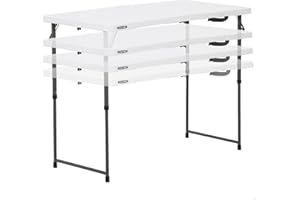 Lifetime Table pliante Blanc Granite 122 x 61 x 91 cm 4428