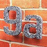 Hausnummern in Granit Steinoptik