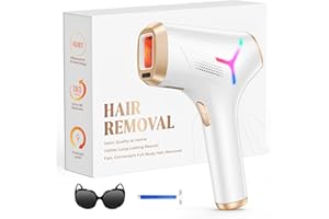 ‎HAARLOSY Haarlosy IPL Geräte Haarentfernung Laser für Frauen und Männer, zu Hause IGBT Schmerzfreies IPL Haarentfernungsgerät für Schnelleres Ergebnis, für Gesicht, Bikinizone, Achseln, Körper, Gold