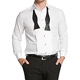 Mens 100% Cotton Marcella Standard Collar Modern Fit Dress Formal White