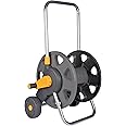 HOZELOCK - Cart Reel 60 m without Equipment : Max Capacity 60m, Reinforced Axis, Freestanding, Stable and Easy to Use, Integrated Handle, Supplied with 2 Fittings [2398R0000]