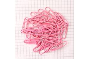 Egurs 300pcs 28mm Rosa Büroklammern Paperclip