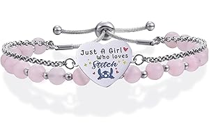 Tawdull Stitch Bracelet Inspirational Charm Bracelet Double Layer Jewellery for Girls Women Birthday Christmas Holy Communion Gift Engraving Be Unique Be Beautiful Be You