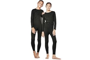 orbiz Set di strati di base termici per bambini Set di biancheria intima calda invernale Set completo lungo John Bottom e manica lunga Top