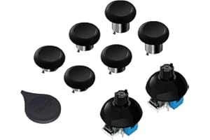 GuliKit Joysticks Replacement Module, 720° Adjustable Tension TMR Magnetic Joystick Replacement Kit, for PS4 DualShock Controller, Anti-drift Stick Repair Module with 3 Pairs Thumbstick Caps