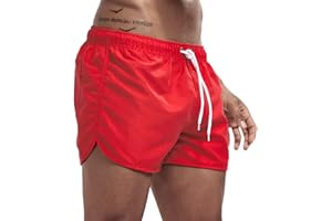 GENERIC Short court décontracté avec intérieur sport rapide pour hommes Net Beach Maillots de bain chimiques pour hommes Pantalon court