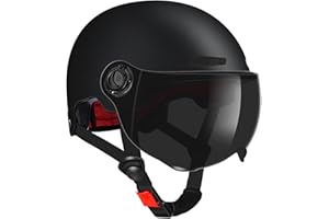 GENIKEER Casque Trottinette Electrique Adulte, Vélo Casquette, Casque Vélo Visière Électrique Pour Hommes Femmes, Casques De Vélo Avec Visière, Casque Skate Adulte, Casque Pour Vélo Électrique,Skateboard,Motos