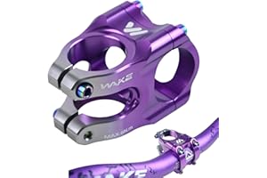 ROADNADO Bike Stem 31.8mm Handlebars 35mm Short MTB Stem Aluminum Alloy CNC Lightweight Bicycle Stem for MTB, BMX, Mountain Bike, Road Bike