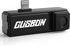 CUSBON TI1 Cámara Térmica para iPhone,Cámara Termográfica con Resolución IR de 120x90 Resolución de Temperatura de 0,1 °C, -20°C~400°C Sensibilidad al Calor de <60mk, Grabación de Video