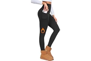 Ulknyss Leggings Donna Invernali Vita Alta Leggins Termici Sportivi Yoga Opachi Pantaloni Felpati per l'inverno Caldi