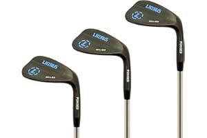 LAZRUS GOLF LAZRUS Juego de cuñas de Golf forjadas Prima para Hombres - 52 56 60 Grados cuñas de Golf + Cara fresada para más Giro - Gran Regalo de Golf