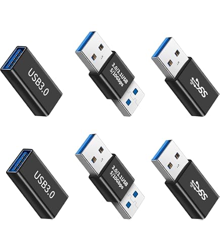 Keple 2x USB-A-Stecker Auf Buchse Adapter – USB 2.0, Bis 480 Mbps, Plug & Play, Für PC, Drucker, Festplatten