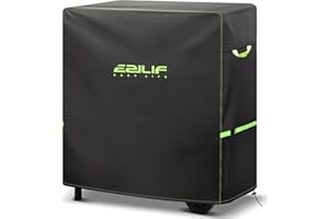 Ezilif Pokrowiec na grilla, odporny na warunki atmosferyczne, 90 x 70 x 110 cm, tkanina Oxford 420D, wodoszczelna, odporna na rozerwanie, ochrona przed rdzą i pleśnią, pokrowiec na grilla dla Weber