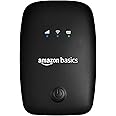 AmazonBasics 4G LTE Wireless Dongle with All SIM Network Support | Plug & Play Data Card Stick with up to 150Mbps WiFi Hotspot | 2100mAh Rechargeable Battery| SIM Adapter Included (Black)