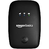 AmazonBasics 4G LTE Wireless Dongle with All SIM Network Support | Plug & Play Data Card Stick with up to 150Mbps WiFi Hotspo