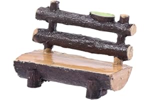Healifty Miniature Banc en résine pour poupée