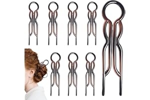 HAMKU 8 Pcs Fiona1 Franchimon Hairpin,French Hair Pin,Barettes Cheveux Femme,Epingle Cheveux Femme,Pince Chignon
