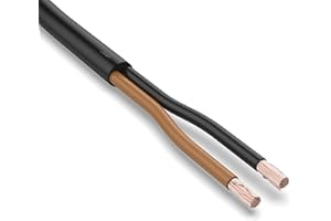AUPROTEC FLYY - Cavo per veicoli da 5 m, 2 x 1,5 mm², 2 fili, colore: nero/marrone