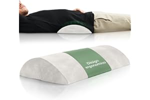 WELL B4 Cuscino Lombare ergonomico, supporto lombare per letto e divano per sostenere la schiena bassa da sdraiati, cuscino supporto lombare per lordosi, Lumbar support pillow, cuscino schienale