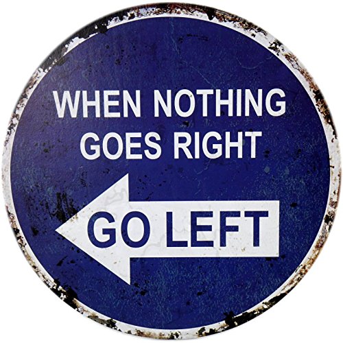 Schild "GO LEFT" 40 cm
