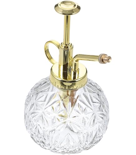 Garneck Kleine Glas Sprhflasche Vintage Giekanne Gold  Eleganter  Pflanzensprher Fr Zimmerpflanzen & Sukkulenten