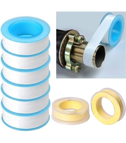 10 Rolls Teflon Plumber's Tape - 3/4 Inch Wide X 520 Feet Long, White PTFE Thread Seal Tape For Pipe Fittings - View #2