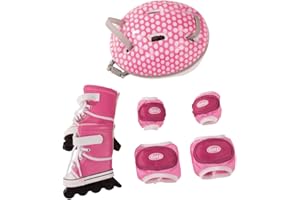 Götz 3402277 Set de Patins à roulettes - Patins à roulettes Venice Beach Taille de vêtements de poupée. XL - Set de 7 Accessoires pour poupées Debout 45-50 cm