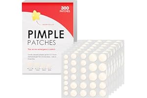 ROGOHPE 300 Pcs Pimple Patches Spot Patches Hydrocolloid Treatment Blemish With Tea Tree Oil And Salicylic Acid Mighty Acne Patches Dots Spot Effectively Calms Relieves Acne (300 Pcs)
