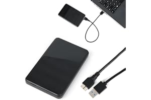 ihohi SSD HDD Hard Drive Enclosure, 2.5" inch SATA to USB 3.0 External Disk Caddy Case Dock 5Gbps Super Fast Data Transfer Tool-Free Cooling Pad for PC TV Car Stereo Windows Mac