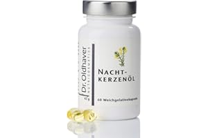 ‎DR. OLDHAVER ETHNOEUBIOTICALS Dr. Oldhaver Nachtkerzenöl, 500mg (60 Kapseln) – Hoher Gehalt an Gamma-Linolen-Säure, Für eine Schöne, Weiche & Glatte Haut, Premium Qualität