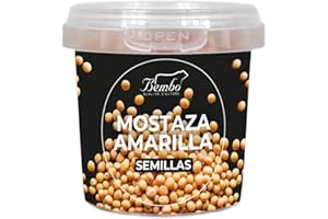 BEMBO QUALITÀ D'AUTORE Semillas de Mostaza Amarilla Bembo 100g – Añade un Toque de Picante a Tus Platos – Envase Anti-Desperdicio, Anti-Oxidación, Reutilizable y Reciclable.