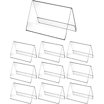 Porta Etichette Acrilico Trasparente - 40 Pezzi 8x5 Cm | Per Prezzi E Biglietti - Foto 7