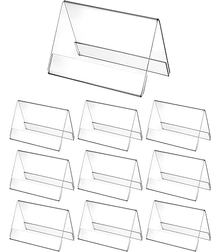 Realand Acryl-Schilder Set - 20 Stück Blanko Mit Ständer Für Hochzeiten