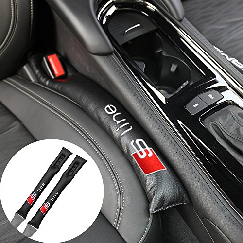 Preisvergleich Produktbild OPAYIXUNGS Autositz Lückenfüller Lückenkissen 2 Stück Audi logo