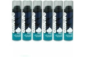 Gillette Classic Sensitive Skin Men's Shaving Foam, 200 ml, Pack of 6
