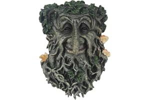 TOPOFLY Visages d'arbres extérieurs vieil homme arbre Hugger Garden Peeker Bird Feeder Sculpture Trunk Decoration suspendue Noël Témoin pour la cour extérieure