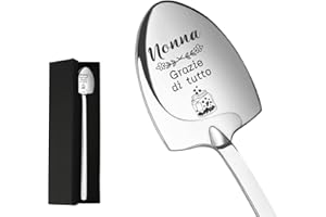 FODFGXF Regalo Festa Dei Nonni Idee Regalo Nonna Cucchiaio Di Gelato Regali per La Festa Dei Nonni Dai Nipoti Regali per Nonna Compleanno Pala Cucchiaio Cucchiaini Da Caffè