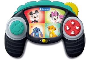 Clementoni Baby Disney Controller Joystick för barn 12–36 månader, med ljud och ljus, pedagogiskt imitativt spel för första b