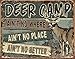 Produktbild JQ - Deer Camp Tin Sign 16 x 13in by Don Day