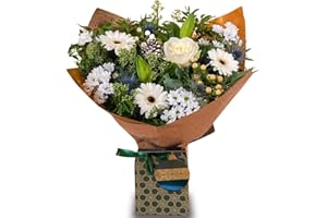 ALL OCCASIONS Winter Queen Flower Bouquet, Beautiful Fresh Flowers, Perfect for Christmas, Birthdays, Anniversaries and Thank You Gifts.