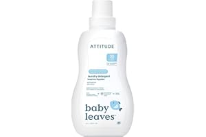 ATTITUDE Baby Laundry Detergent Liquid, EWG Verified, Safe for Baby Clothes, Infant and Newborn, Vegan and Naturally Derived Washing Soap, HE Compatible, Soothing Chamomile, 35 Loads, 1.04 Liters