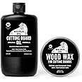 WALRUS OIL - Cutting Board Oil and Wood Wax Set. For Cutting Boards, Butcher Blocks, Wooden Spoons, and Bowls. 100% Food-Safe.