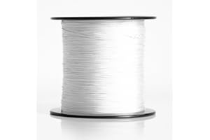 PLISART Sznurek do plisy, rolety, żaluzji, 0,8 mm, sznurek napinający, akcesoria (biały, 10 metrów)