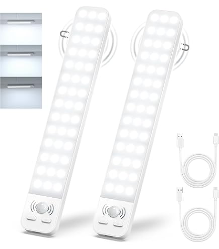 23 Cm LED Unterbauleuchte Kabellos – 1500 MAh, 6500K, Bewegungsmelder, Dimmbar, Für Küche & Schrank