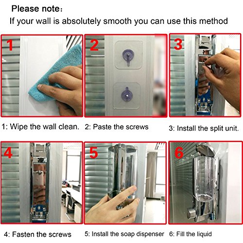 teleost Seifenspender, Wandhalterung Pumpen, chrom Beschichtung zu verhindern Rost, Bad & Dusche Chrom Seifenspender, 2 - 4