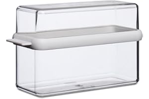 Mepal Caja para Pan Crujiente Stora - Recipiente para Guardar Galletas y Pan Crujiente - Caja Hermética para Galletas - Ideal para Guardar un Paquete de Pan Crujiente - 1600 ml - Blanco